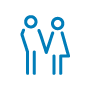 icon Mann und Frau als Symbol für Geschlechterverhältnis ElitePartner