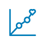 icon Diagramm als Symbol für Mitgliederzahl ElitePartner